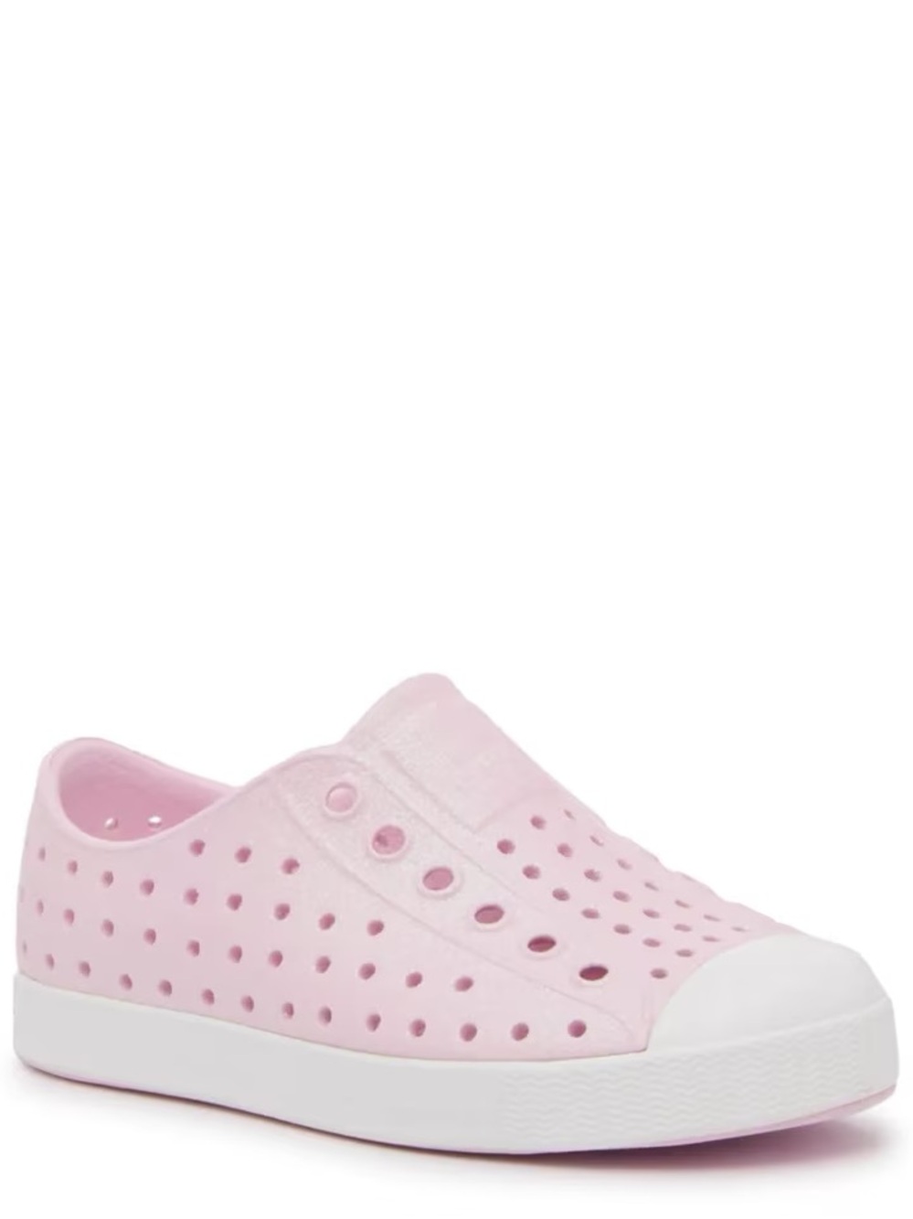 Native Shoes Kids Slip-On Water Shoe in Light Pink with White Sole